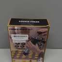 Stainless Steel Cookies Press, Cookie Press Gun Kit with 13 Cookie Discs and 8 Piping Tips for DIY Christmas Cookies Maker