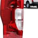 Tail Lights Rear Taillight Assembly Compatible with Ford F250 F350 Super Duty 2020 2021 2022 Tail Lamp Non-LED Non-Blind Spot Left Driver Side