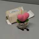 AceThrills Cute Thank You Gift for Women  Crochet Pink Heart Flower with Thank You Sign, Small Thanks Gift for Hostess, Mentor, Teacher, Boss, Coworker, Nurse, Sister, Friend & More