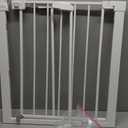 Safety 1st Easy Install Walk Thru Baby Gate for Doorway With Door, Dog Gates, Fits 29"-38", Easy Install 28" Tall, White