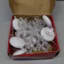 LYUBASA 3Pack Christmas Window Lights Decorations with Timer, Battery Powered Christmas Hanging White Lighted Snowflake Shaped LED Sucker for Xmas Lamp Tree Fireplace Indoor Decor