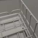 Dish Drying Rack for Kitchen CounterDishes Drainer Racks with Removeable Cutlery Holder and Wood Handle White Metal Strainer Organization for Knives, Spoons, and Forks