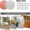 Replacement Pads for Bissell Spinwave Mop: 10 Pads for Bissell Spinwave,Spin Wave,Crosswave Expert/Pet/Cordless Hard Floor 2124 20393 2039a 20399 2039w 23159 23157 Spin Mop Cleaner Scrub Scrubber Pads