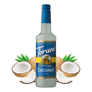 Torani Sugar Free Syrup, Coconut, 25.4 Ounces (Pack of 1) (EXP 10/14/27)