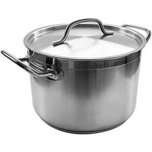 20 Qt Stainless Steel Stock Pot w/Cover