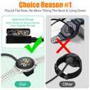 AGVEE 3.3ft Angled Replacement Charger Cable for Coros Smartwatch, 90 Degree Braided Cord for Coros Pace 3/Pace 2/Apex 2 Pro/Apex 2/Apex/Vertix 2/Vertix, Black