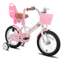 JOYSTAR Little Daisy Kids Bike for Girls Boys Ages 2-7 Years, 12 14 16 Inch Girls Bikes with Doll Bike Seat & Streamers, Boys Bike with Flag & Number Plate, Multiple Colors