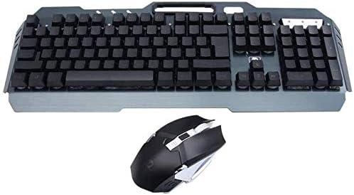 KouRy Gaming Keyboard and Mouse Combo, Compact Keys Backlit Computer Keyboard with Gaming Mouse,USB Wired Set, PC Gamer Laptop Work (Color : Black)