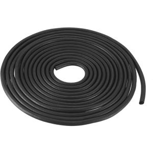 uxcell Foam Rubber Weather Seal Strip, 3mm(1/8") Diameter 6 Meters (19.69Ft) Long Round EPDM Rubber for DIY Gasket, Warehouse, Pads, Foam Tubing, Crafts