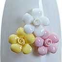 Handmade Flower Ceramic Vase for Home Living Room Office Desktop Decoration,Mini 3D Ceramic Vase (Style B)