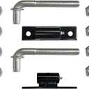J-Bolt with Plate J Bolt Gate Hinges for Large Heavy Driveway Gates, Wood, Iron or Steel Gates