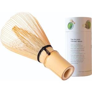 ARTDOU Golden Bamboo Matcha Green Tea Whisk Chasen, Matcha Stirrer Traditional Japanese Tea Whisk for Making Matcha Powder     100 (Single whisk)