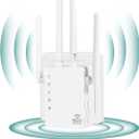 WiFi Extender,WiFi Extender Signal Booster for for Home & Outdoor,Device Servers Covers Up to 6000 Sq. ft and 35 Devices,Internet Booster