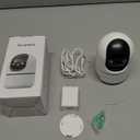 Indoor Security Camera 2 Packs, 2K 5G WiFi Baby/Pet/Dog/Nanny Cameras for Home Security, 360 PTZ Security Cameras with US Servers Phone App, 911 One-Tap Call,AI Smart Detection (White)