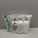 Cornucopia Brands Shower Pump Bottles (Set of 3, White); 32oz Plastic Pump Dispensers for Shampoo, Conditioner, and Body Wash