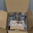 AIKKIL Black Interior Door Handle Square Keyless Door Lock Set, 5 Pack Privacy Door Levers Handle for Bedroom or Bathroom, Heavy Duty Door Handles with Reversible Handle for Left Right Sided Doors (Matte Black Finish)