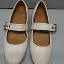Sweet Life White Mary Jane Flats, Size 8.5 