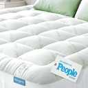 Niagara Sleep Solution Ultra Soft Full Size Mattress Topper - Viscose Made from Bamboo Pillow Top Mattress Pad for Back Pain Relief - Naturally Cooling for Hot Sleepers, Green