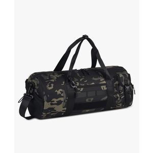 ArcEnCiel Medium Tactical Duffle Bag Men Gym Pack Molle Shoulder Bags Shoes Storage Sports Handbag with Patch(Black Camo)