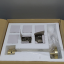 KCO Lighting Mid Century Modern Globe Sputnik Chandelier Gold Brass Linear Pendant Hanging Light Fixture 7-Light Smoke Glass Sphere Chandelier Kitchen Island Dining Room Chandelier