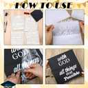 Dunzoom 8 Pcs Graduation Cap Topper Stickers 2026 Religious Grad Cap DIY Decorations Kit Adhesive Grad Hat Topper Saying Sticker for Class of 2026 Craft Gifts DIY Art Decorations(White)