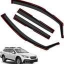4PCS in-Channel Window Rain Guards Compatible with 2024 2025 Subaru Crosstrek, Smoke Black Wind Deflectors Side Visors