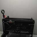 Collapsible Wagon, 360lbs Load Capacity, Small Wagon carts Foldable with Wheels, Heavy-Duty Steel Frame, 600D Oxford Fabric, Ergonomic Handle, Wear-Resistant, Perfect for Outdoor, Garden, Grocery