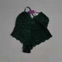 Avidlove Women Snap Crotch Lingerie Sexy Lace Bodysuit Deep V Teddy One Piece Lace Babydoll S