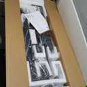 Veken 47.2" Standing Desk, Adjustable Height Office Desk with Wood Desktop, Computer Table for Home Work, Study and Gaming, Small Spaces, Modern Furniture, Black