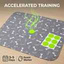 Puppy Pads with Pheromones, Reusable Puppy Pads Washable with 4-Layer Leak-Proof & Anti-Slip Design, Suitable for Home, Travel & Crates, Ideal for Active Dogs & Cats