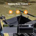 SanHima Awning Shower Tent with Roof - Car Side Shower Room w/LED Light, Camping Waterproof Portable Privacy Shelter Bathroom Overland, Gray