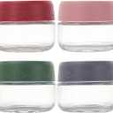 2 OZ Salad Dressing Jar 8 Pack, Airtight Leakproof Bulk Small Glass Sauce Jar with Lids, Reusable for Lunch Box, Bento, Travel & Meal Prep (2 OZ-8Pack)