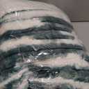 Heated Blanket Throw - 50"x60" Fast Heating Bed Electric Blankets Throw with 6 Heating Levels & 4 Hours Auto Off, Soft Ribbed Faux Fur Sherpa, Over-Heated Protection ETL, Dark Green