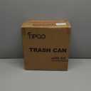 TIPGO Slim Bathroom Trash Can with Lid Soft Close, 6 Liter / 1.6 Gallon Stainless Steel Garbage Can with Removable Inner Bucket, Step Pedal, Small Trash Cans for Bedroom, Office, Kitchen (Green)