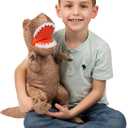 Jurassic World Dominion Rexy T-Rex Bedding Super Soft Plush Cuddle Pillow Buddy, One Size, By Franco Kids
