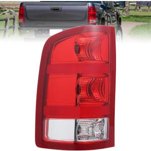 Boine Left Driver Side Tail Light Compatible With 2007-2013 GMC Sierra 1500 2500HD 3500HD Rear Light Housing - Bulb Included (Left Driver Side)