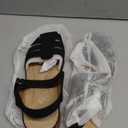SHIBEVER Closed Toe Sandals Women: Summer Dressy Wedge Sandal - Fisherman Comfortable Hollow Out Sandals (10.5, 80-black)