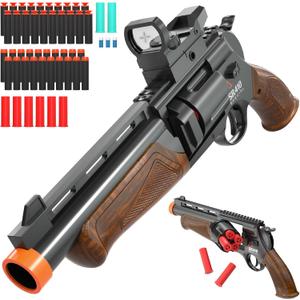 Toy Guns for Boys, Soft Bullet Toy Shotgun Foam Revolver Blaster with Sight, Educational Shooting Model Birthday for Kids Age 8+