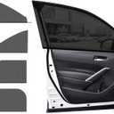 Ohleats 4 PCS Car Window Shades, Auto Front Rear Side Window Sun Shades for Block Heat & UV Protection, Breathable Mesh Baby Window Screen Covers, Universal Car Accessories (Car)