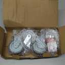 HOLKIE Caster Wheels 3 inch Locking Casters Set of 4, Threaded Stem 3/8" -16 x 1-1/2" (Diameter 3/8", Length 1-1/2") Swivel Heavy Duty Castors Gray