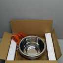 Elevated Dog Bowls for Large Dogs, Raised Dog Bowl Stand with Two X-Large Stainless Steel Bowls for Dogs, 3.5L Capacity, Rustic Brown