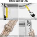 2 x G4Free Clear Sling Bag Clear Crossbody Mesh Purses for Women, Transparent Lightweight Chest Bag