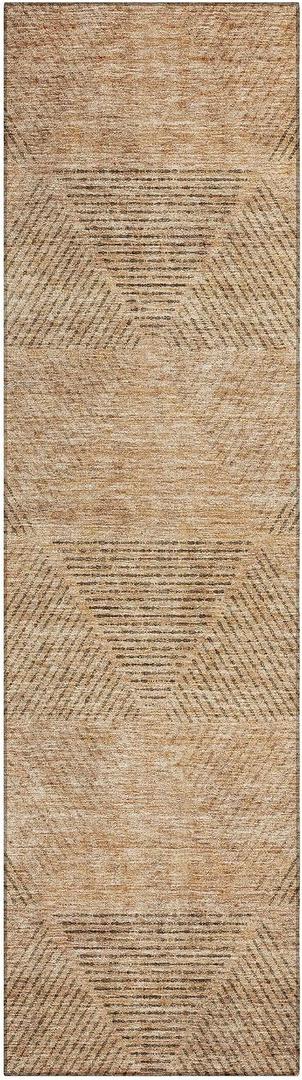 Addison Rugs Chantille ACN777 Orange 2'3" x 7'6" Indoor/Outdoor, Machine Washable, Easy Clean, Non Shedding, Bedroom, Living Room, Dining Room, Kitchen, Patio Runner Rug