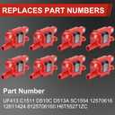 SPARKWHIZ Set of 8 Square UF413 Ignition Coils Pack & Platinum Spark Plugs & Wires Set, Replacement for UF413 D510C 5C1554,Compatible with Chevy Silverado 1500 GMC Pontiac G8 Grand Prix H3 Tahoe Yukon