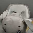 FUNLIO Elephant Baby Rocking Horse for Toddlers 6 Months to 3 Years, Cute & Graceful Grey Elephant Rocker for Baby Girl, Stuffed Plush Ride-on Rocking Animal, Easy to Assemble, CPC & CE Certified