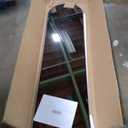 59"x16" Arched Full Length Mirror Full Body Floor Mirror with Stand for Bedroom Cloakroom, Black