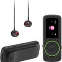 64GB Sport Clip on MP3 Player with Bluetooth- Superlight Music Player with Clip and Earphones, MicroSD Support, A-B Repeat, Shuffle Playback for Running, Cycling, Hiking, Climbing and Yoga (green)