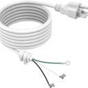 9701025 Mixer Cord Power for KitchenAid Whirlpool Stand Mixer Replacement, Compatible with KitchenAid Whirlpool PS3489603 W10325327 W10164882 AP4926890 Various Models, White