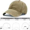 Edoneery Men Women Baseball Cap-Low Profile Adjustable Washed Cotton Golf Dad Hat