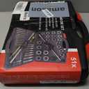 TOMMARS 51-Pc M6 to M24 Jumbo Tap and Die Set Metric Round Threading Dies for Threading and Rethreading Internal and External Threads